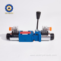 Manual electric integrated solenoid directional valve